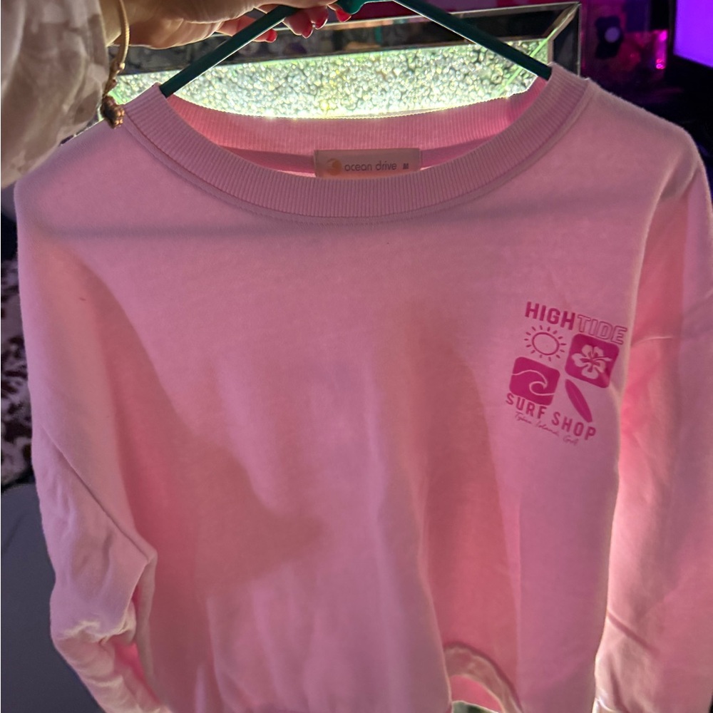 Ocean Drive High Tide Pink Sweatshirt